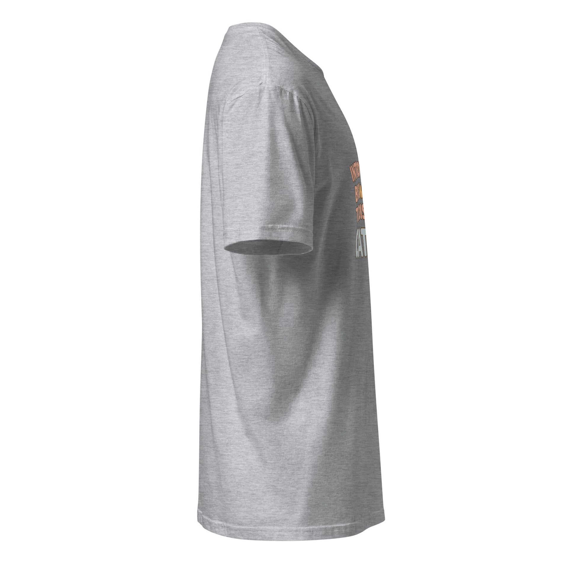Introverted But Willing To Discuss Cats – Cozy Cat Lovers - Short-Sleeve Unisex T-Shirt - Graphic Tee - Sport Grey - Right side