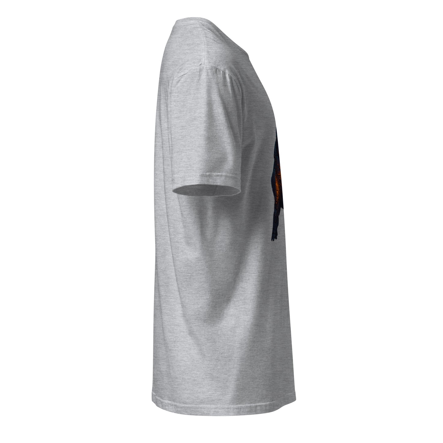 Mecha Gorilla – Cybernetic Beast Unleashed - Short-Sleeve Unisex T-Shirt - Graphic Tee - Sport Grey - Right side