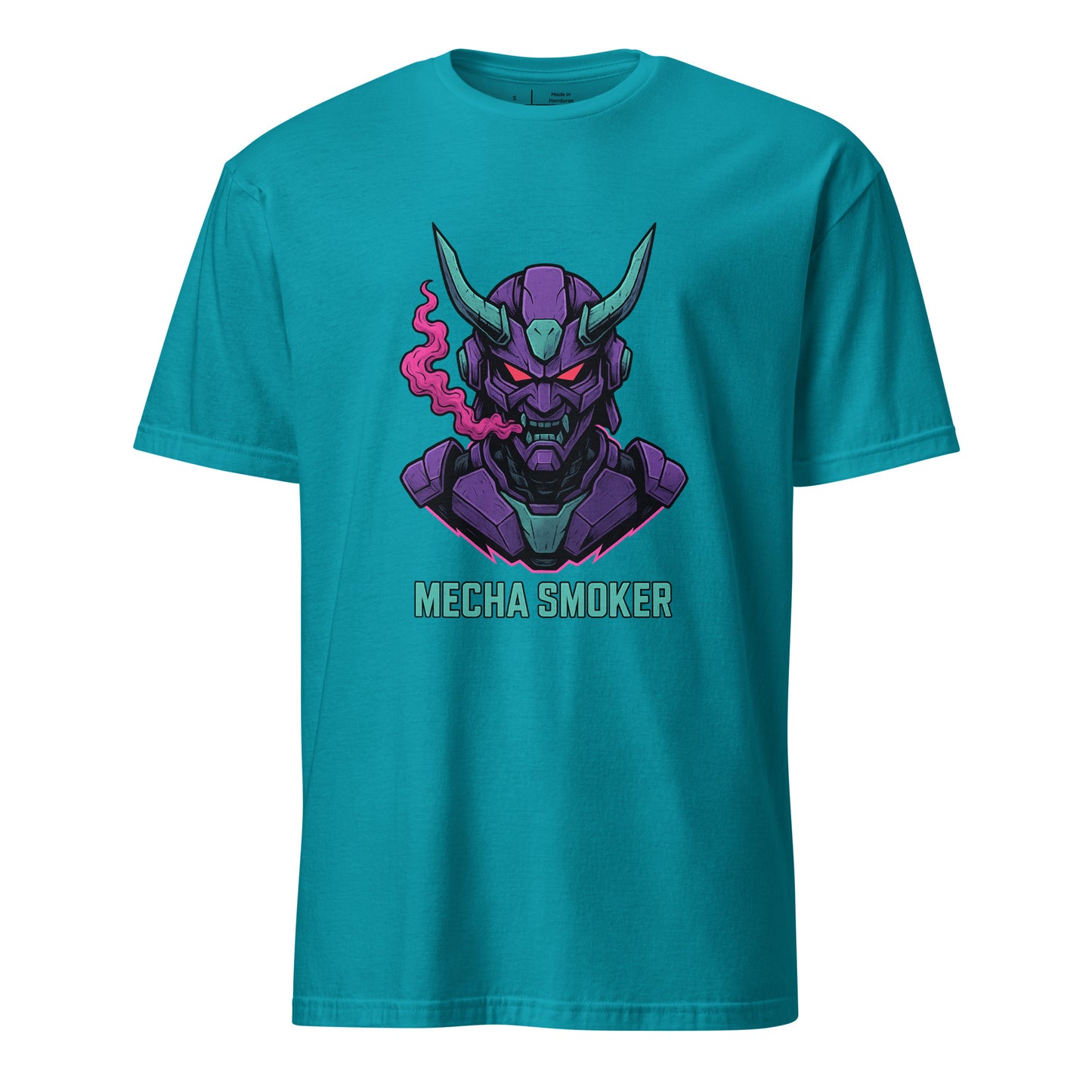 Mecha - Humanoid Mech - Short-Sleeve Unisex T-Shirt - Graphic Tee - Tropical Blue - Front