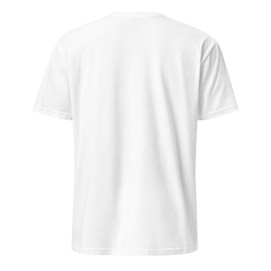 Welcome To The Real Error – Tech Noir  - Short-Sleeve Unisex T-Shirt - Graphic Tee - White - Back