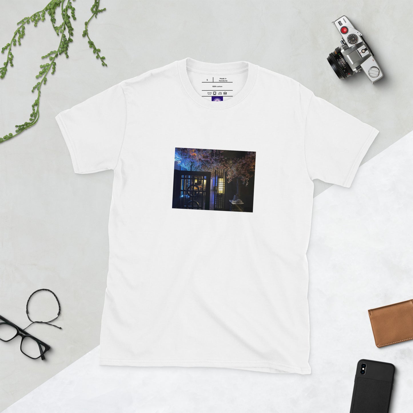 Atmospheric - Tranquil Interior Escape - Short-Sleeve Unisex T-Shirt - Graphic Tee - White - Front