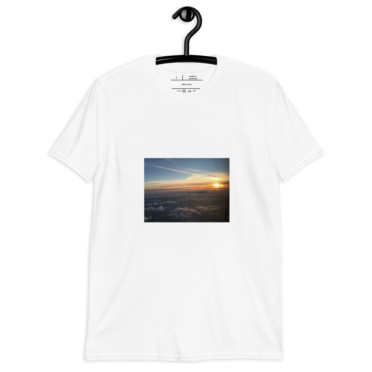 Sunrise - Above The Clouds - Short-Sleeve Unisex T-Shirt - Graphic Tee - White - Front