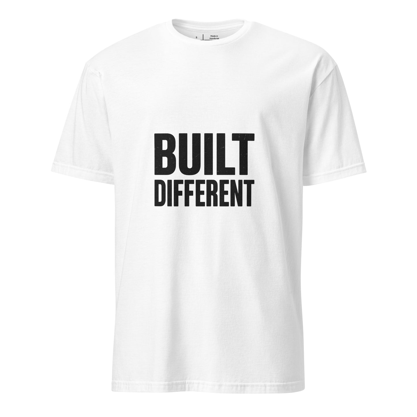 Built Different - Standout Statement - Short-Sleeve T-Shirt - Graphic Tee - White - Front