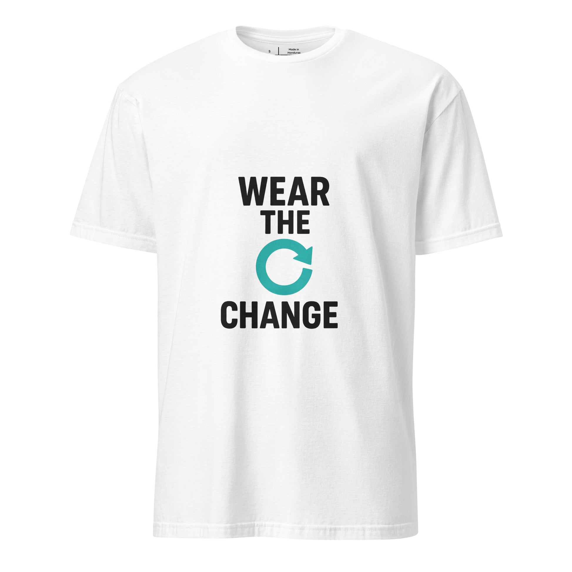 Wear The Change - Conscious Style - Short-Sleeve Unisex T-Shirt - Graphic Tee - White - Front