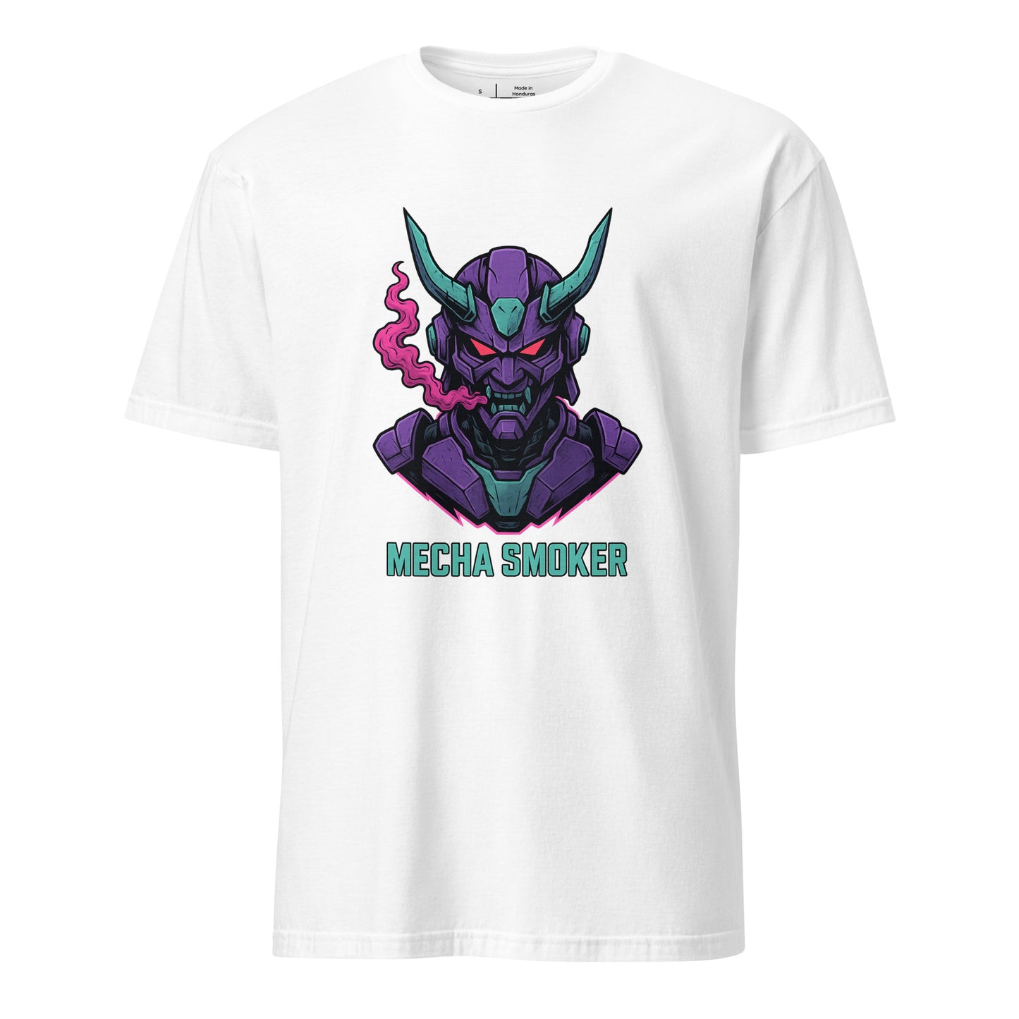 Mecha - Humanoid Mech - Short-Sleeve Unisex T-Shirt - Graphic Tee - White - Front