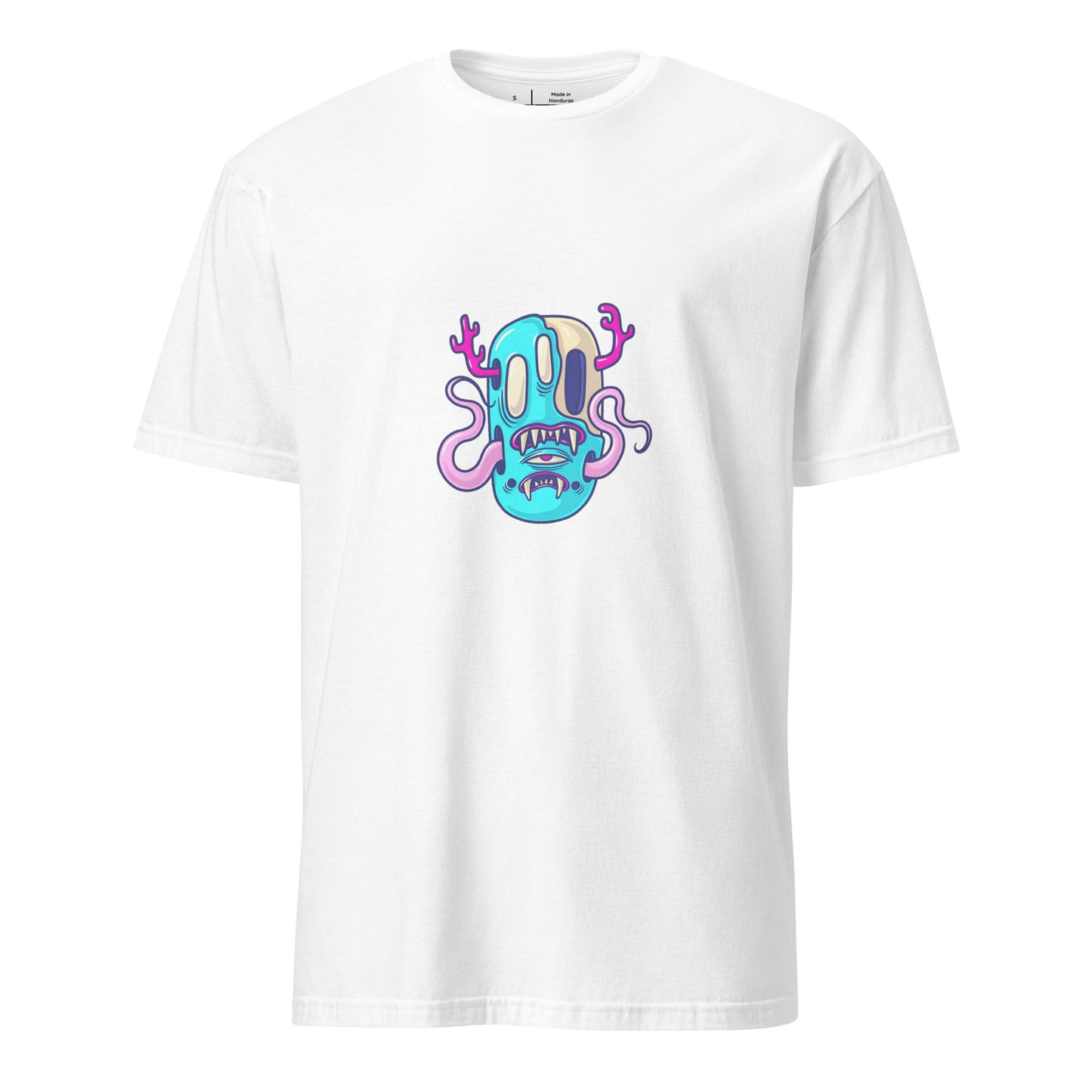 Monsta 4 - Monsta Collection - Short-Sleeve Unisex T-Shirt - Graphic Tee - White - Front