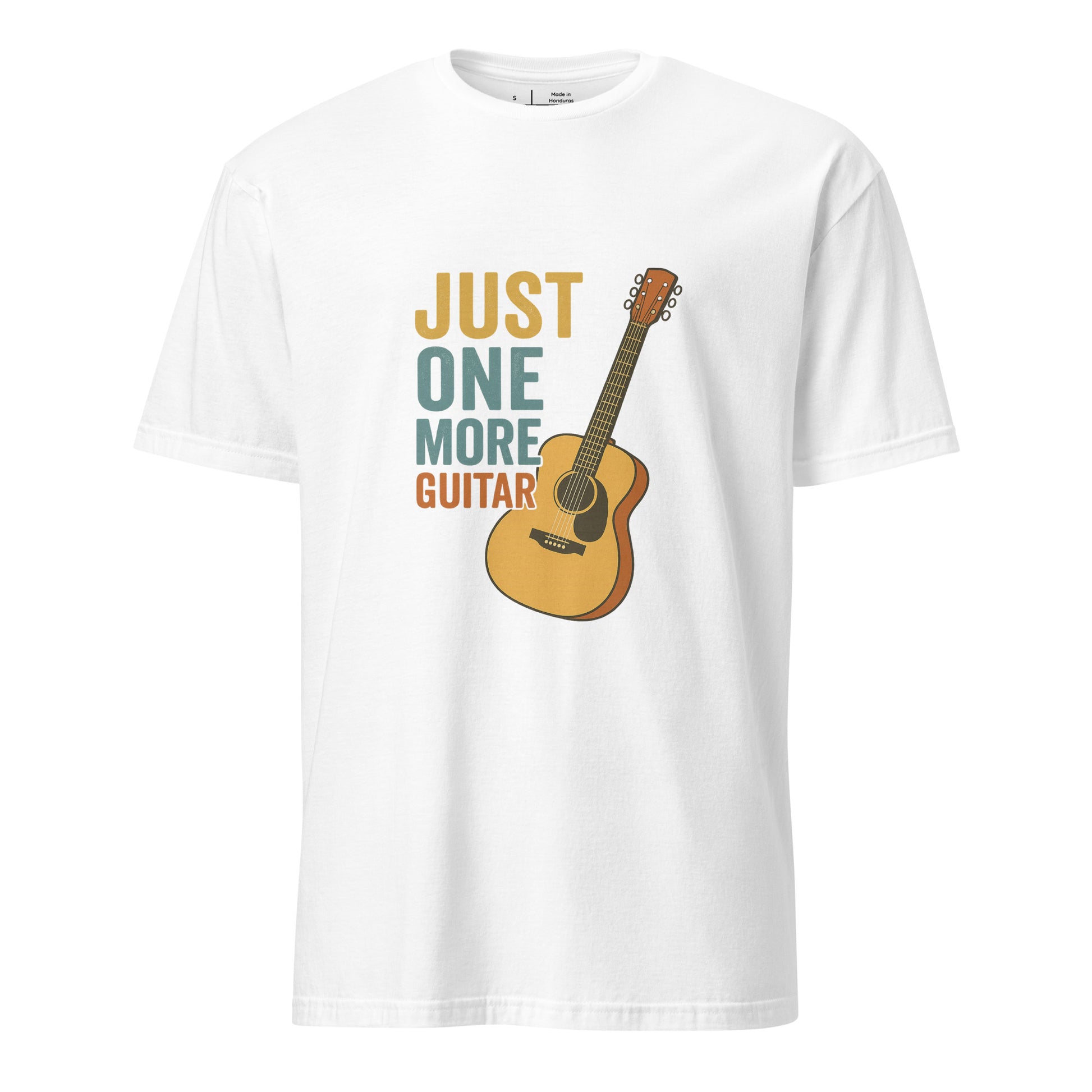 One More - Guitarist - Short-Sleeve Unisex T-Shirt - Graphic Tee - White - Front