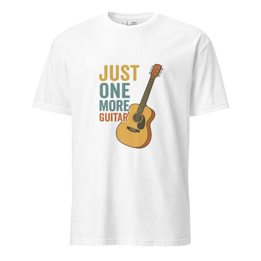 One More - Guitarist - Short-Sleeve Unisex T-Shirt - Graphic Tee - White - Front