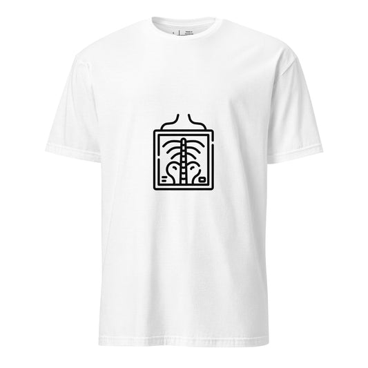 X-Ray - Line-Art X-Ray - Short-Sleeve Unisex T-Shirt - Graphic Tee - White - Front