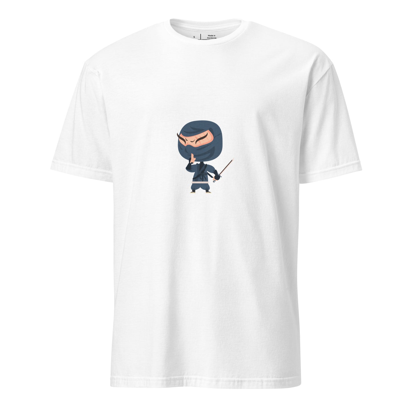 Ninja - Cartoon Ninja - Short-Sleeve Unisex T-Shirt - Graphic Tee - White - Front