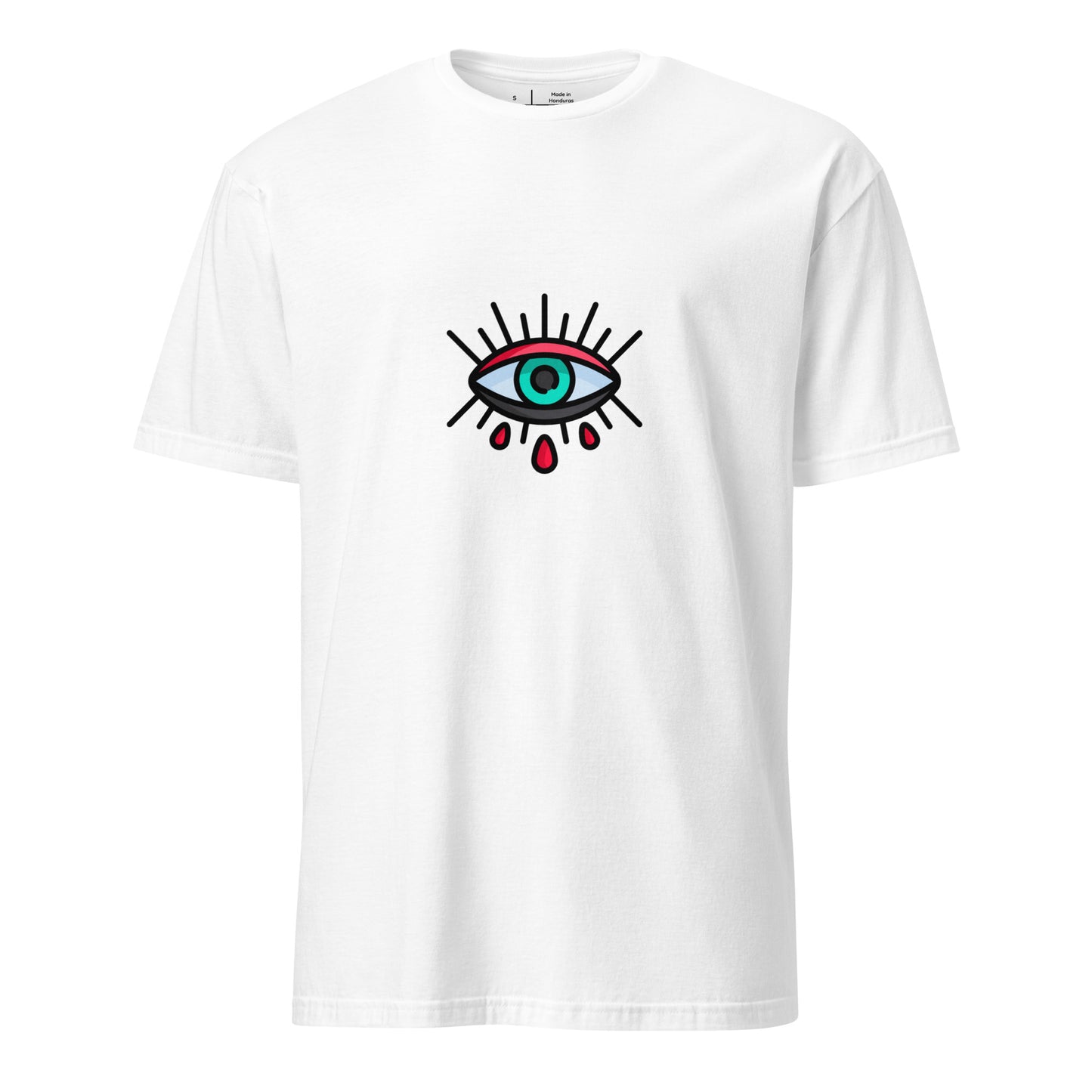Eye - Minimalist Design - Short-Sleeve Unisex T-Shirt - Graphic Tee - White - Front 