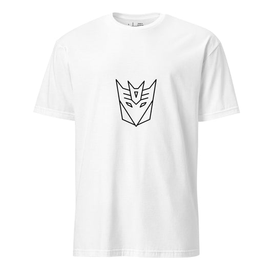 Tranzforma 3 - Minimalist Mech Icon - Short-Sleeve Unisex T-Shirt - Graphic Tee - White - Front