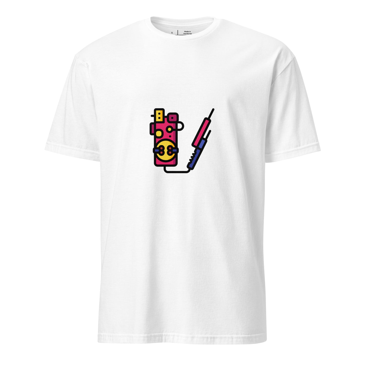 Proton Unit 2 - Futuristic Sci-Fi Gadget - Short-Sleeve Unisex T-Shirt - Graphic Tee - White - Front