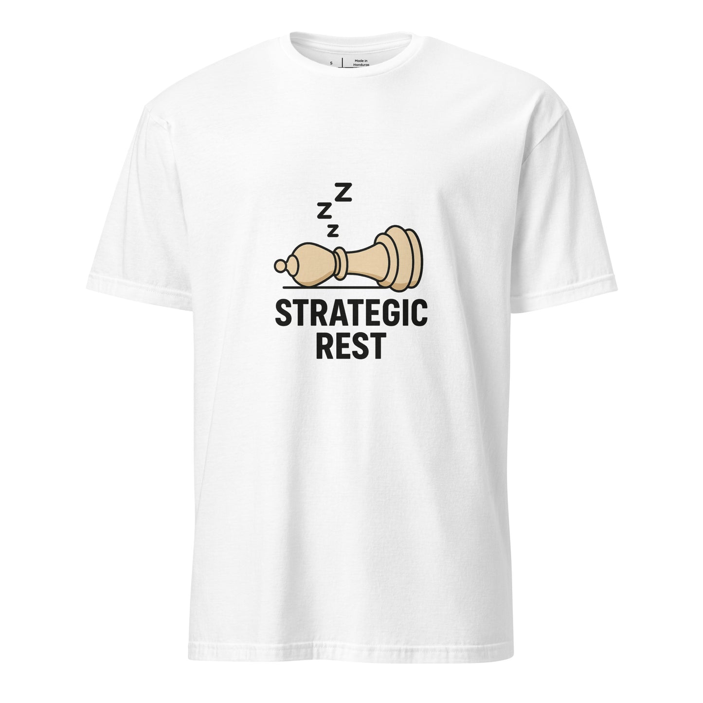 Strategic Rest – The Smart Way To Recharge - Short-Sleeve Unisex T-Shirt - Graphic Tee - White - Front