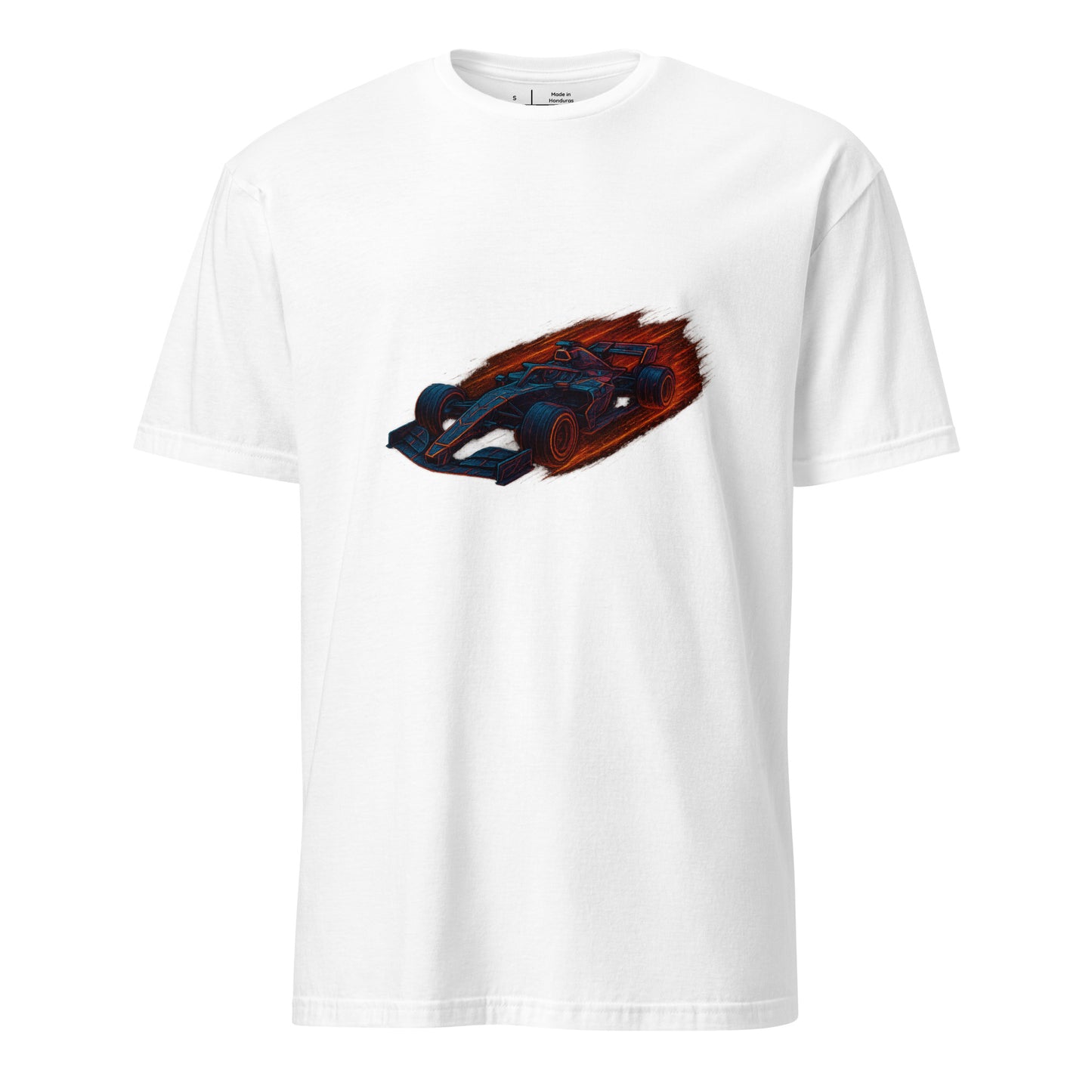 Cyber Formula Racer – The Future Of Speed - Short-Sleeve Unisex T-Shirt - Graphic Tee - White - Front 