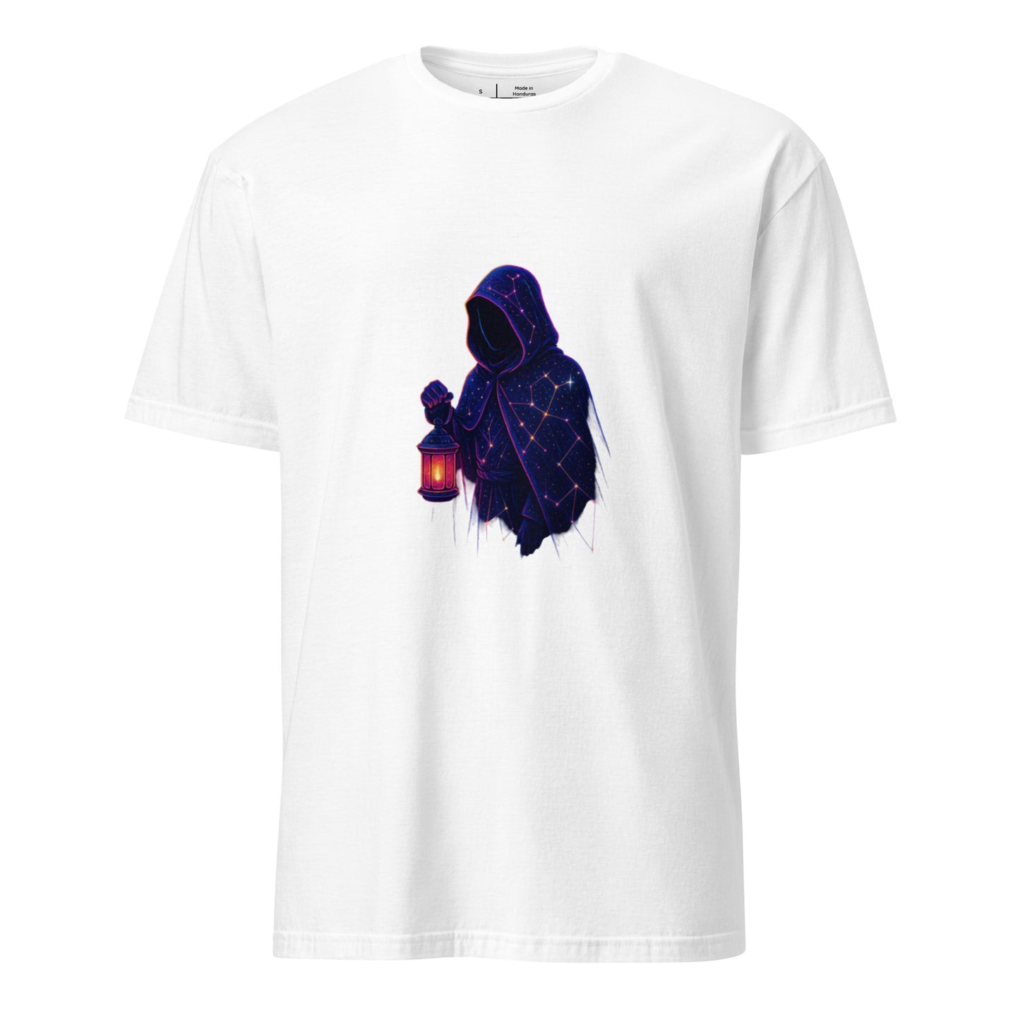 Starlight Wanderer – Cosmic Voyager - Short-Sleeve Unisex T-Shirt - Graphic Tee - White - Front