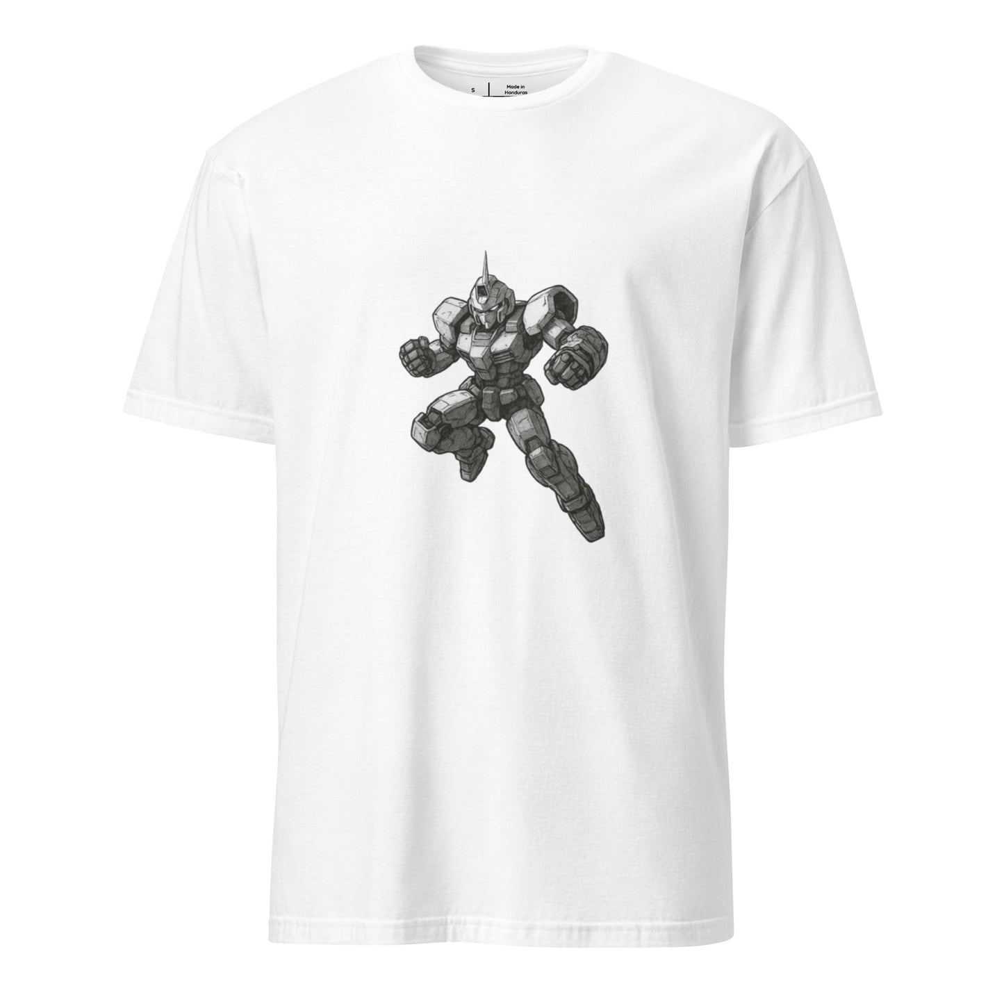 Vanguard Unit-09 - Mecha Warrior - Short-Sleeve Unisex T-Shirt - Graphic Tee - White - Front