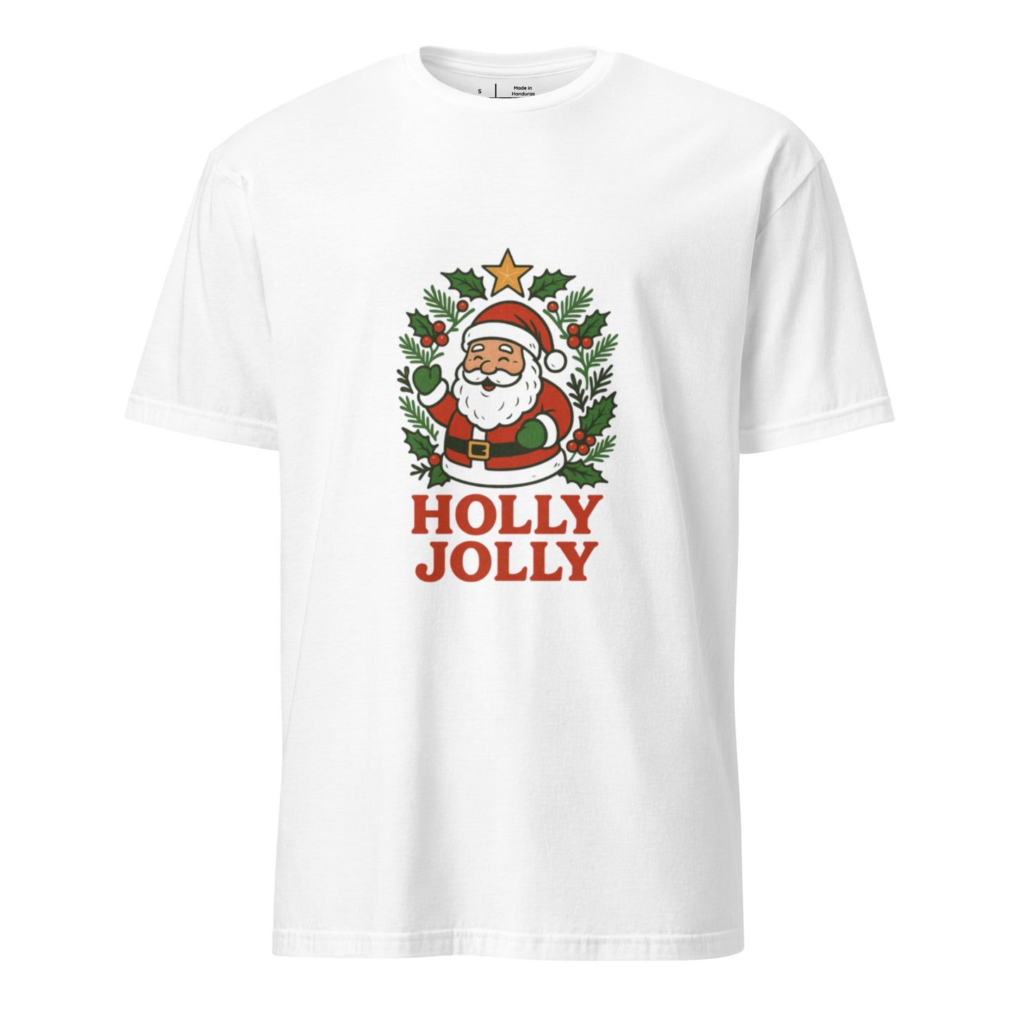 Holly Jolly - Timeless Cheer - Short-Sleeve Unisex T-Shirt - Graphic Tee - White - Front