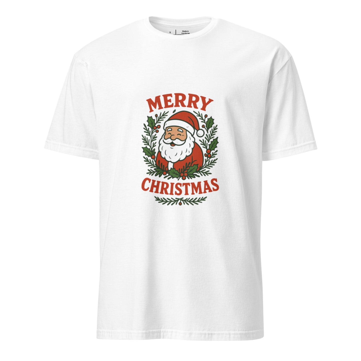 Merry Christmas - Holiday Cheer - Short-Sleeve Unisex T-Shirt - Graphic Tee - White - Front