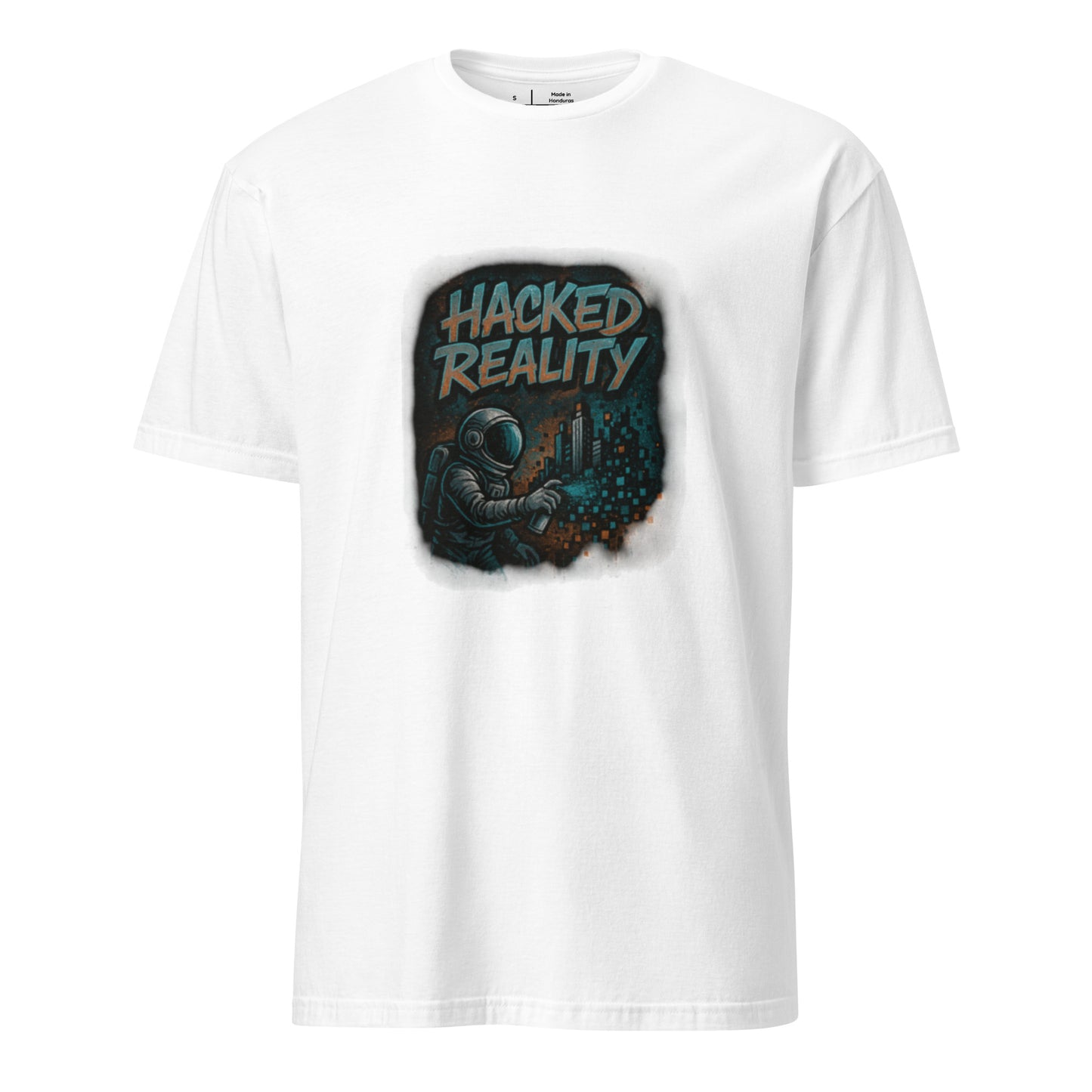 Hacked Reality - Creative Resistance - Short-Sleeve Unisex T-Shirt - Graphic Tee - White - Front