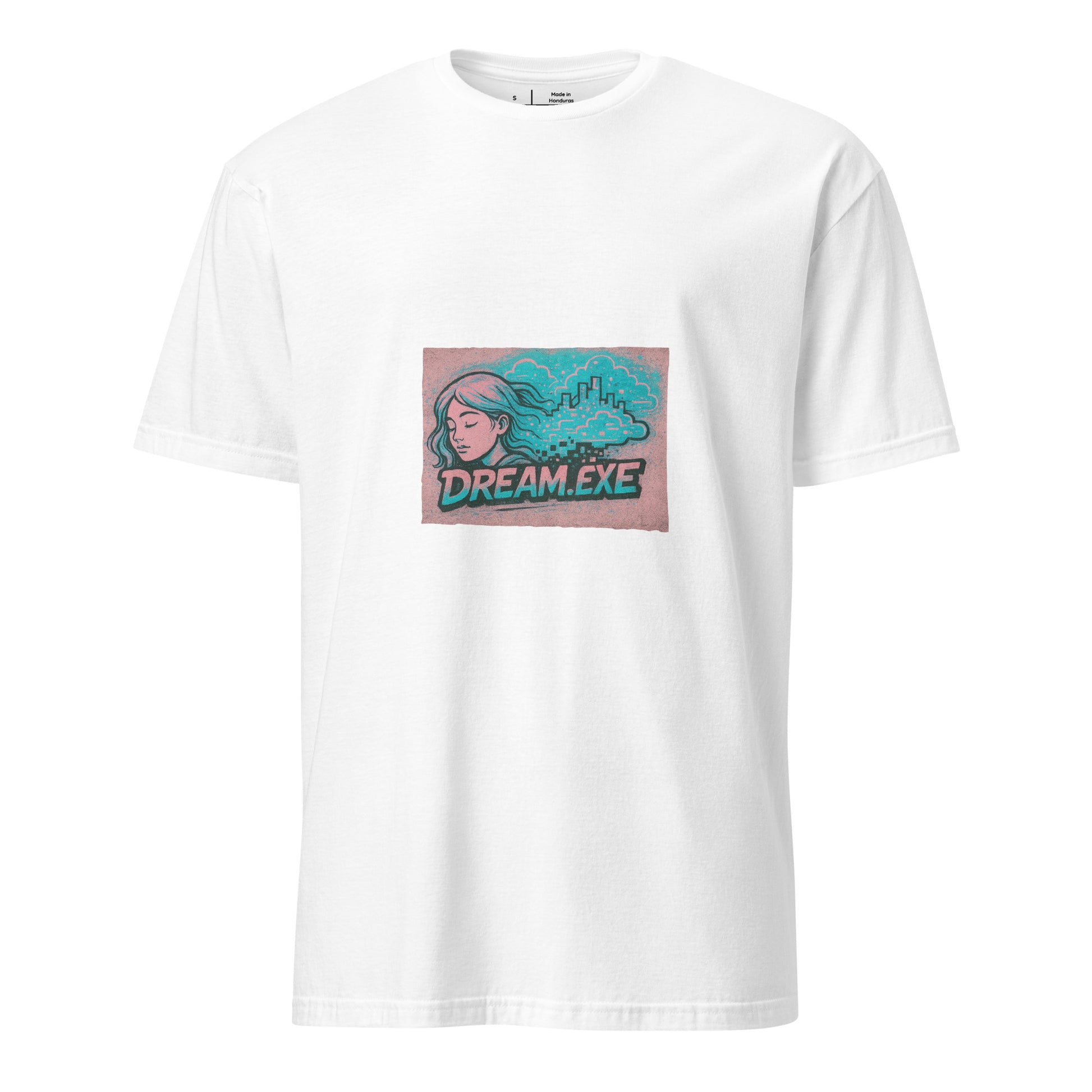 Dream.exe - Cyber Dreams - Short-Sleeve Unisex T-Shirt - Graphic Tee - White - Front