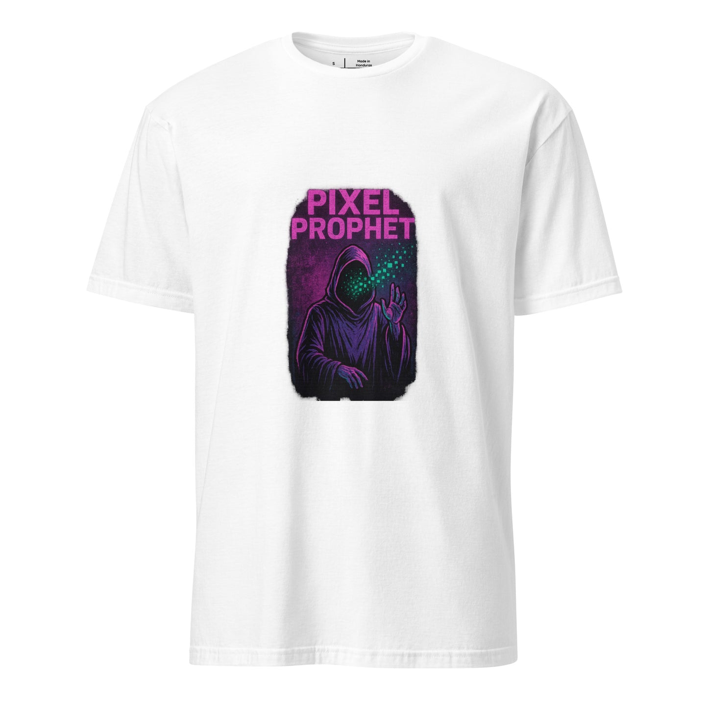 Pixel Prophet - Street Mysticism - Short-Sleeve Unisex T-Shirt - Graphic Tee - White - Front