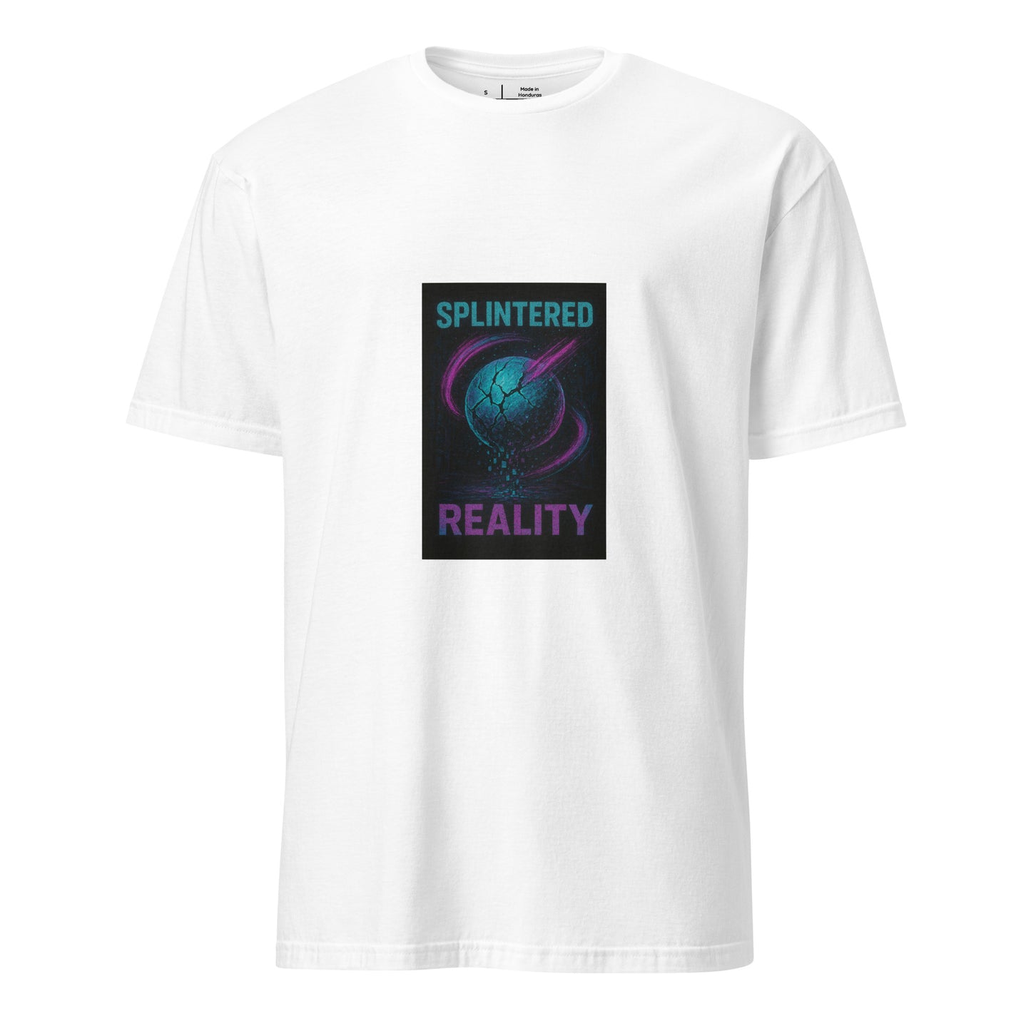 Splintered Reality - Cosmic Chaos - Short-Sleeve Unisex T-Shirt - Graphic Tee - White  - Front