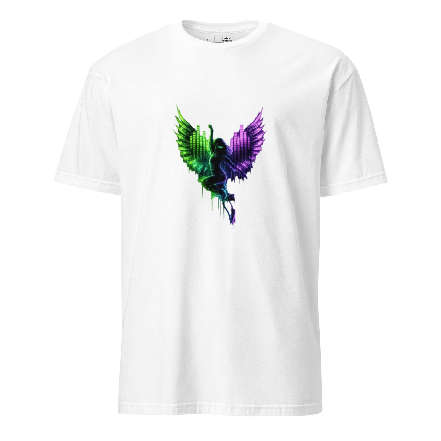 Club Seraph  – Rave Graffiti - Short-Sleeve Unisex T-Shirt - Graphic Tee - White - Front
