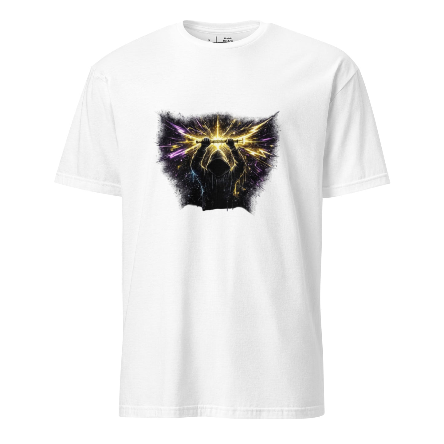 Last Signal Prophet – Cyber Graffiti - Short-Sleeve Unisex T-Shirt - Graphic Tee - White - Front