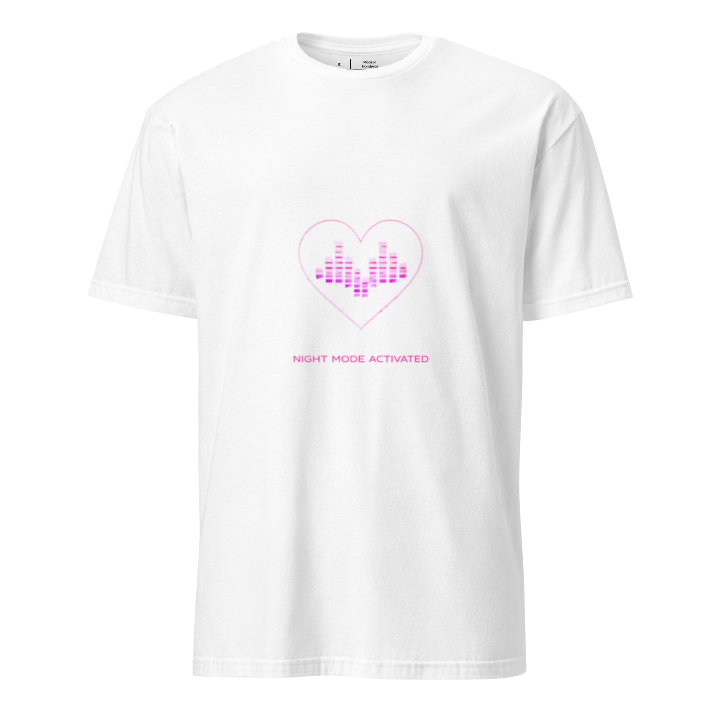 Night Mode Activated – Minimal Club Streetwear - Short-Sleeve Unisex T-Shirt - Graphic Tee - White - Front