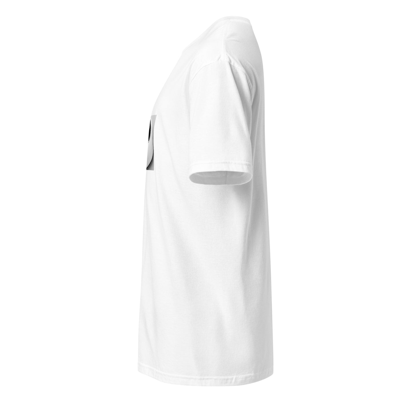 Yinyang - Iconic Taoist Symbol - Short-Sleeve Unisex T-Shirt - Graphic Tee - White - Left side