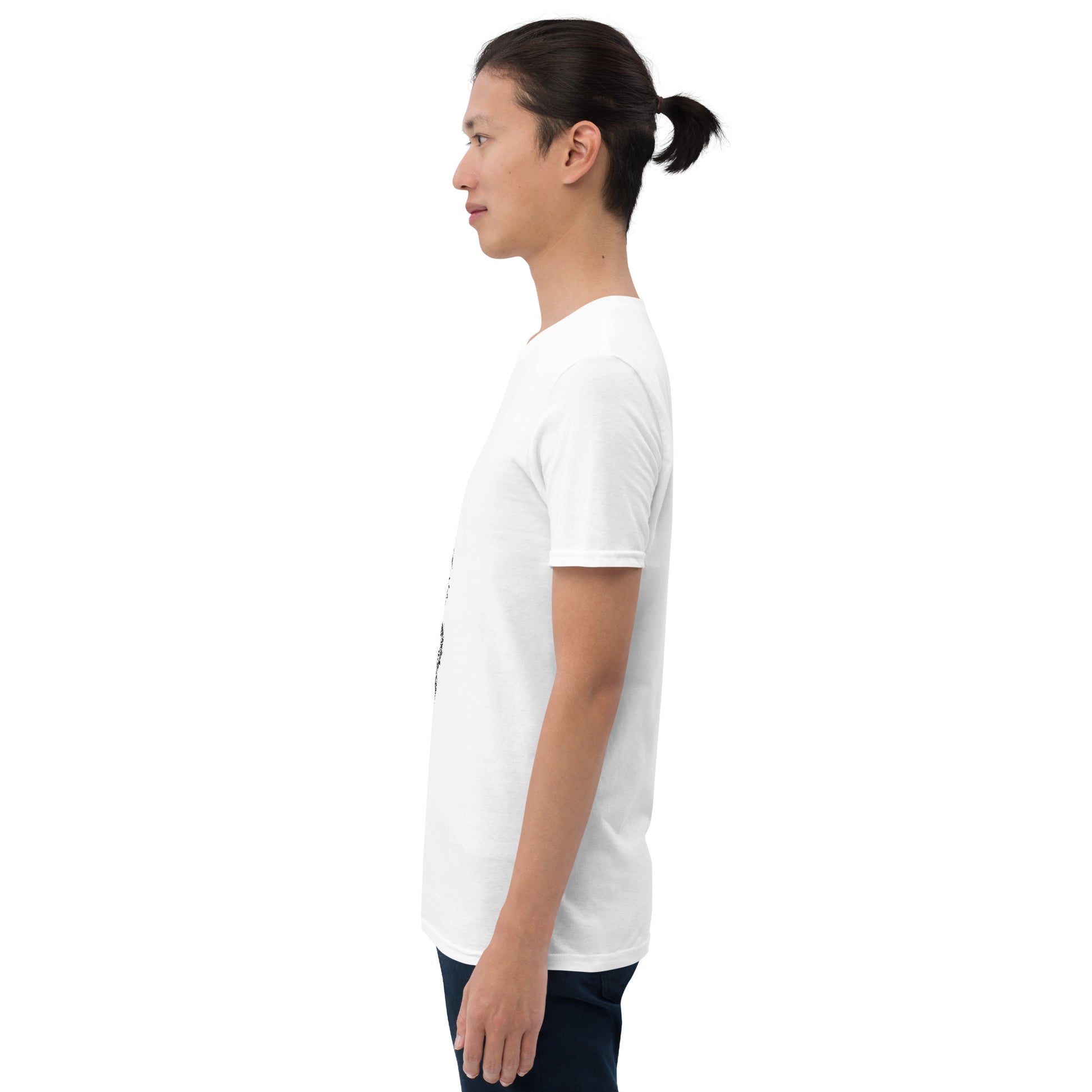 Chinese Dragon - Minimalist Design Artwork - Short-Sleeve Unisex T-Shirt - Graphic Tee - White - Left side