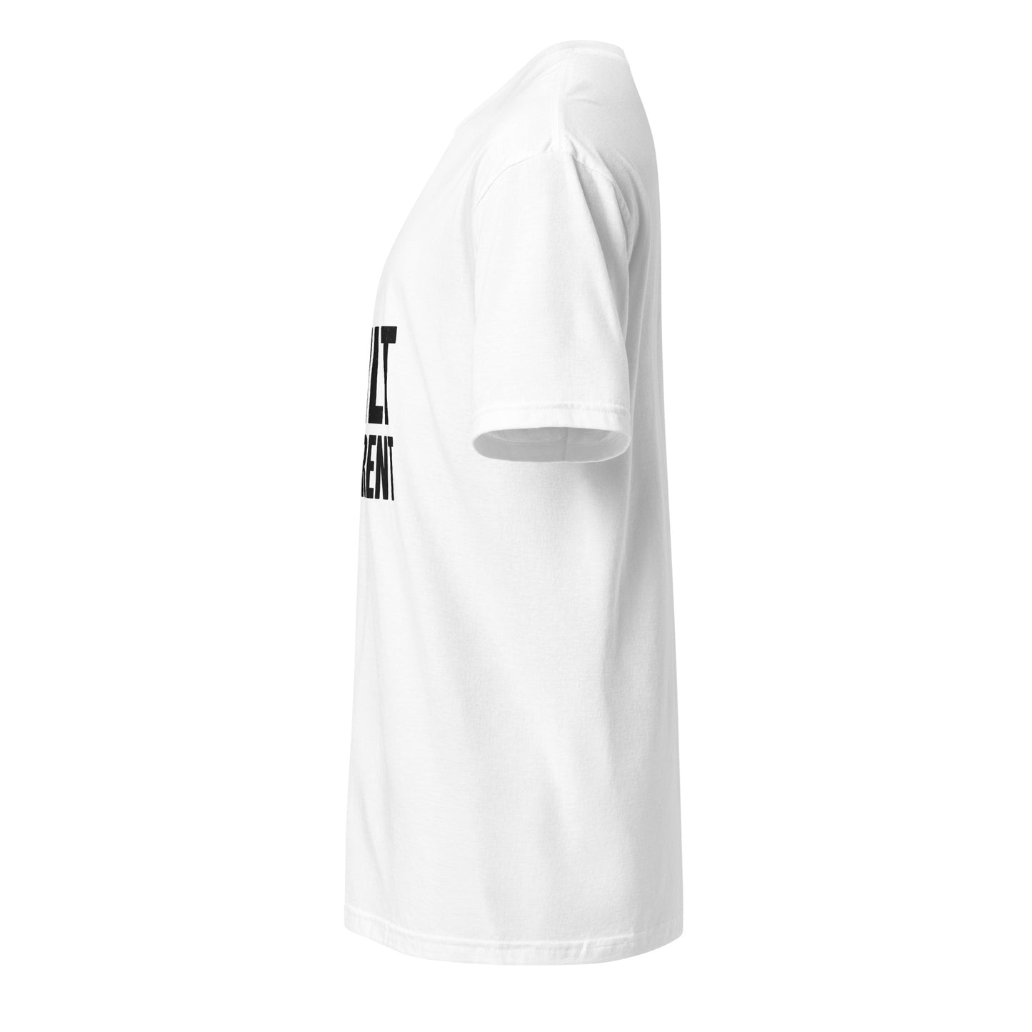 Built Different - Standout Statement - Short-Sleeve T-Shirt - Graphic Tee - White - Left side