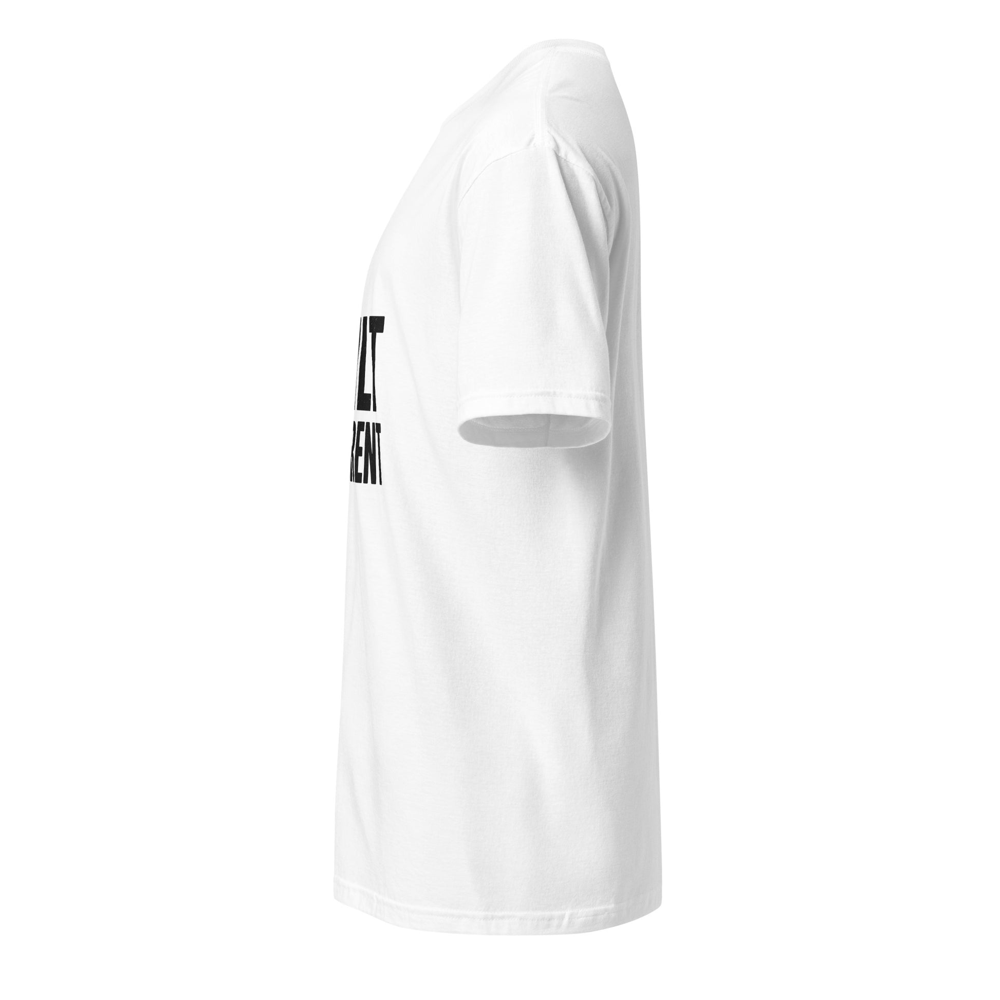 Built Different - Standout Statement - Short-Sleeve T-Shirt - Graphic Tee - White - Left side
