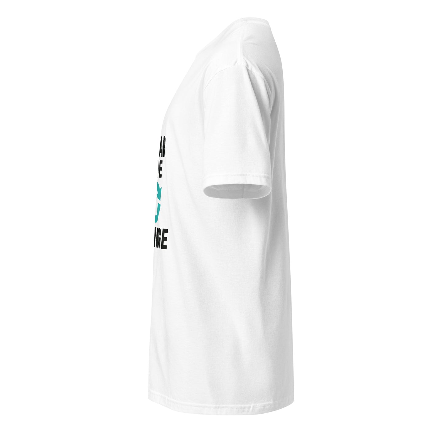 Wear The Change - Conscious Style - Short-Sleeve Unisex T-Shirt - Graphic Tee - White - Left side