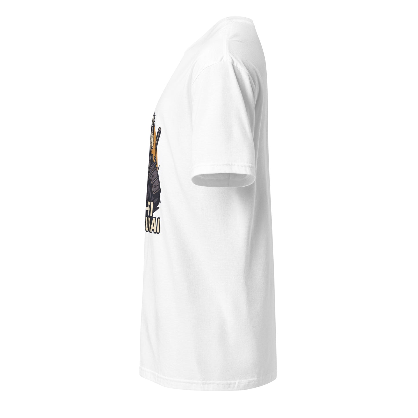 Lo-Fi Samurai - Modern-Day Ronin - Short-Sleeve Unisex T-Shirt - Graphic Tee - White - Left side