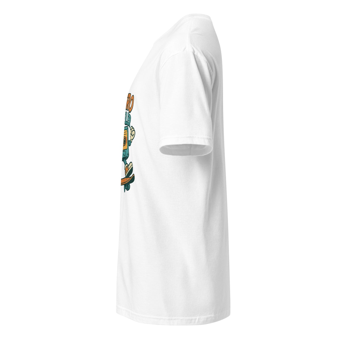 Retro Reveler - Nostalgic Nod - Short-Sleeve Unisex T-Shirt - Graphic Tee - White - Left side