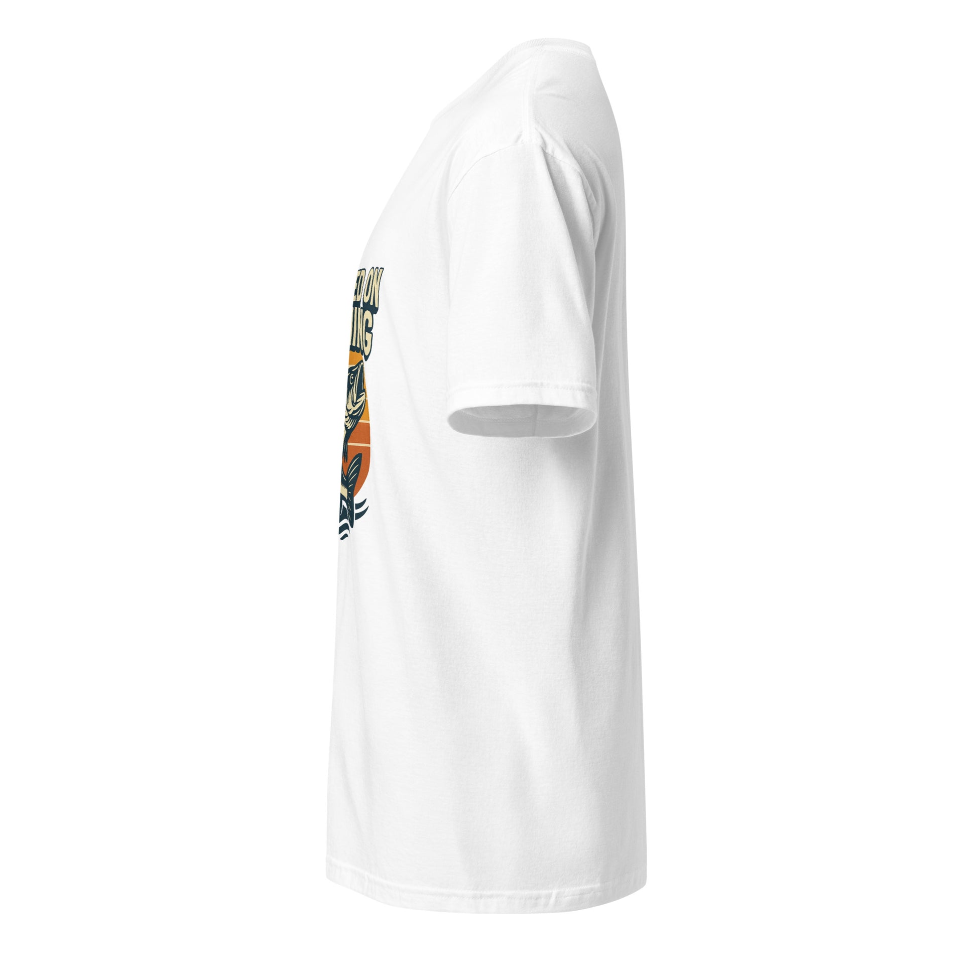 Hooked On Fishing - Hobbyist - Short-Sleeve Unisex T-Shirt - Graphic Tee - White - Left side