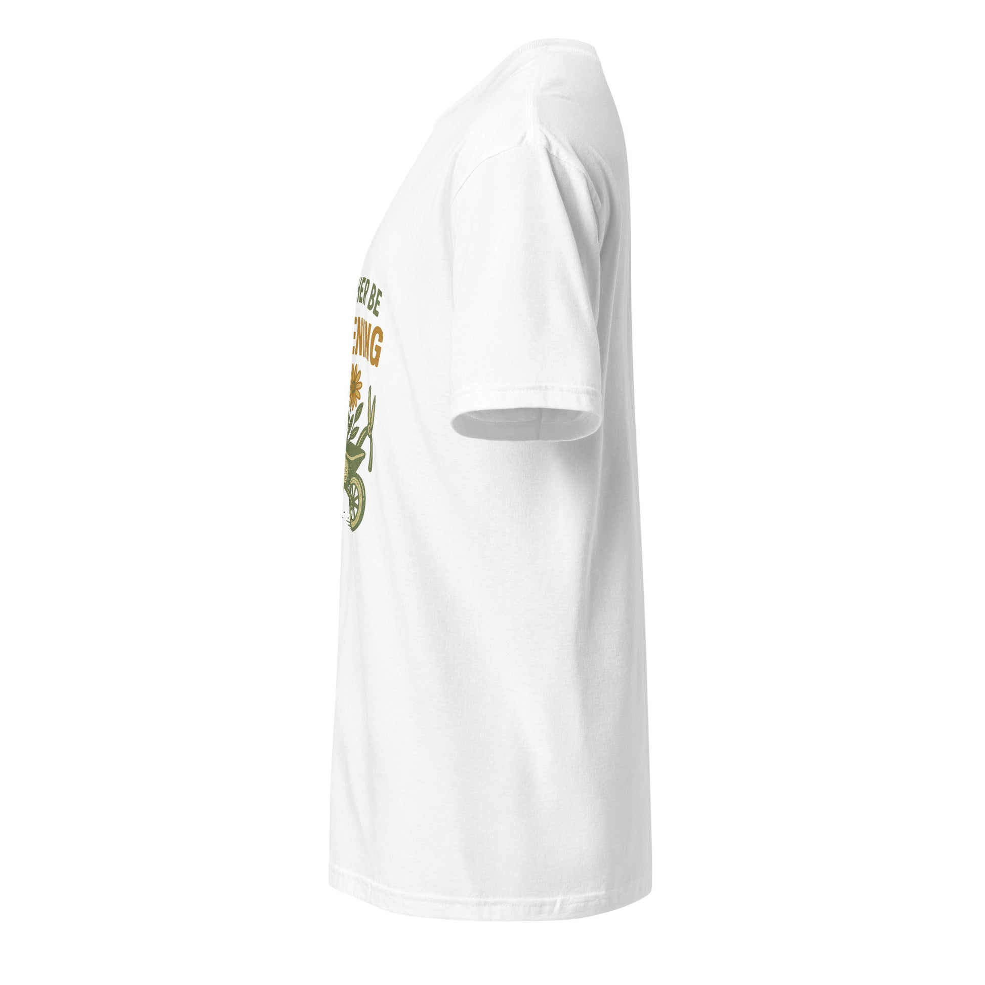 Rather Be Gardening - Plant Enthusiasts - Short-Sleeve Unisex T-Shirt - Graphic Tee - White - Left side