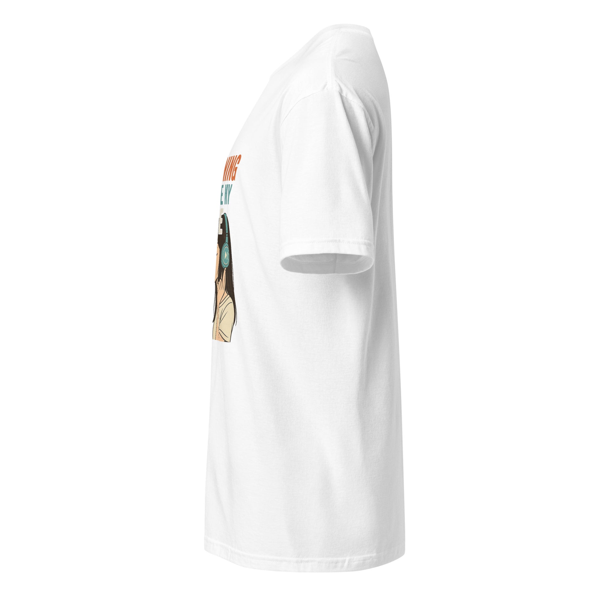 Pausing Anime - Bold Anime Slogan - Short-Sleeve Unisex T-Shirt - Graphic Tee - White - Left side