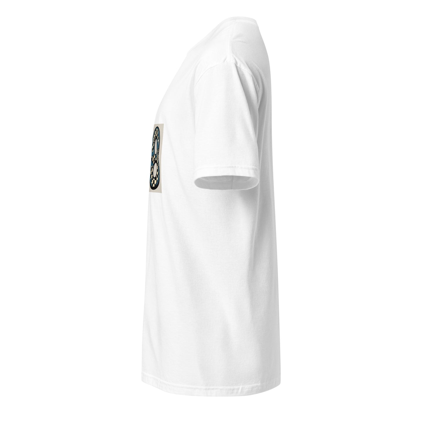 68 - Carefree Vibes - Short-Sleeve Unisex T-Shirt - Graphic Tee - White - Left side