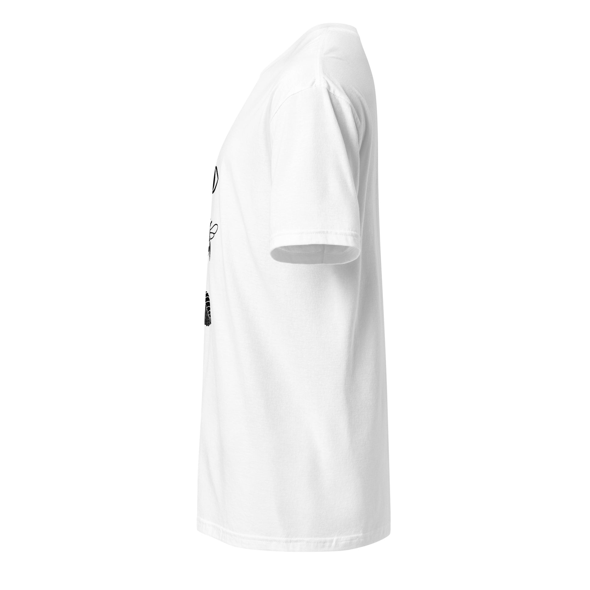 Eye - Bee - Leaf - Urban Collage - Short-Sleeve Unisex T-Shirt - Graphic Tee - White - Left side
