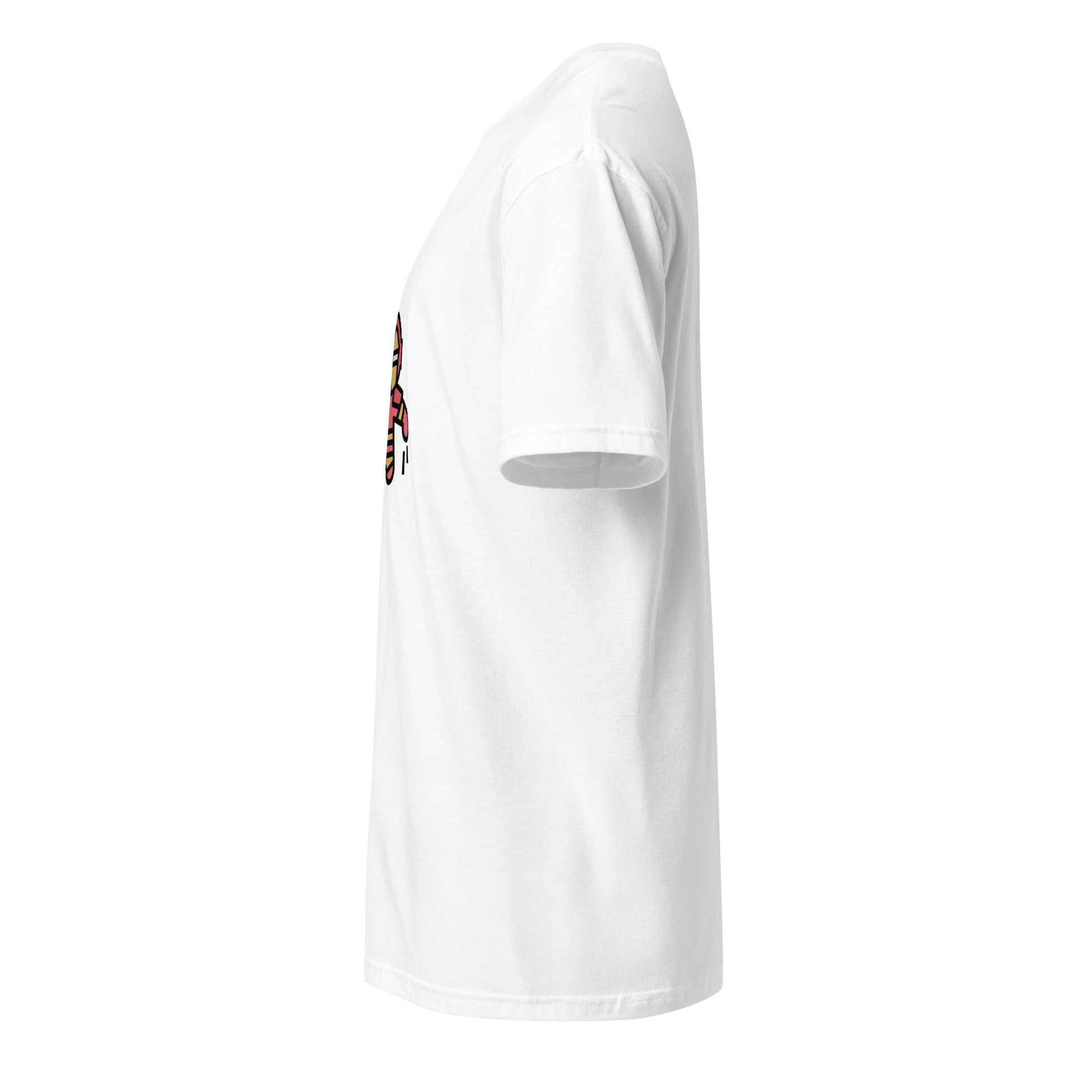 The Man - Armoured & Awesome - Short Sleeve Unisex T-Shirt - Graphic Tee - White - Left side