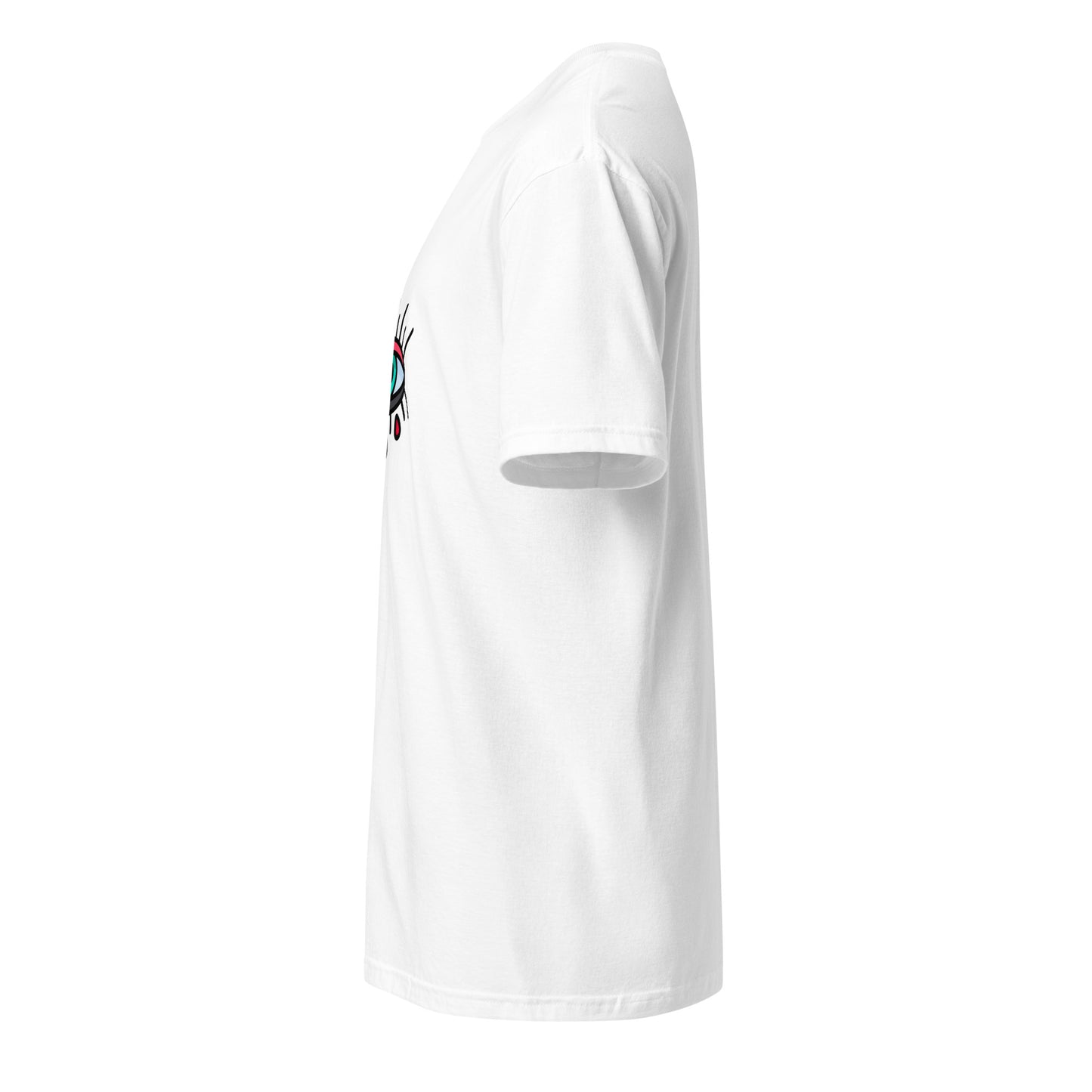Eye - Minimalist Design - Short-Sleeve Unisex T-Shirt - Graphic Tee - White - Left side
