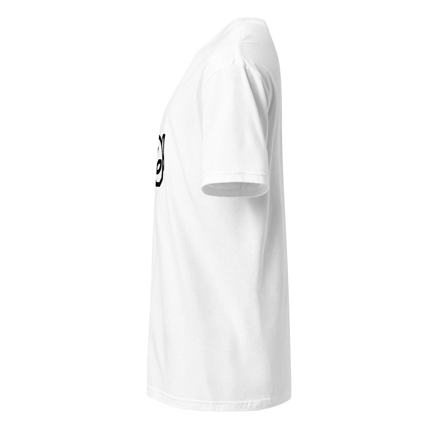 “Galactic Guardian” – Hero Mask - Short-Sleeve Unisex T-Shirt - Graphic Tee - White - Left side