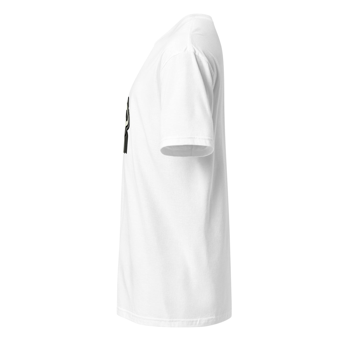 Ghost Hood - Cartoon Scream Style - Short-Sleeve Unisex T-Shirt - Graphic Tee - White - Left side
