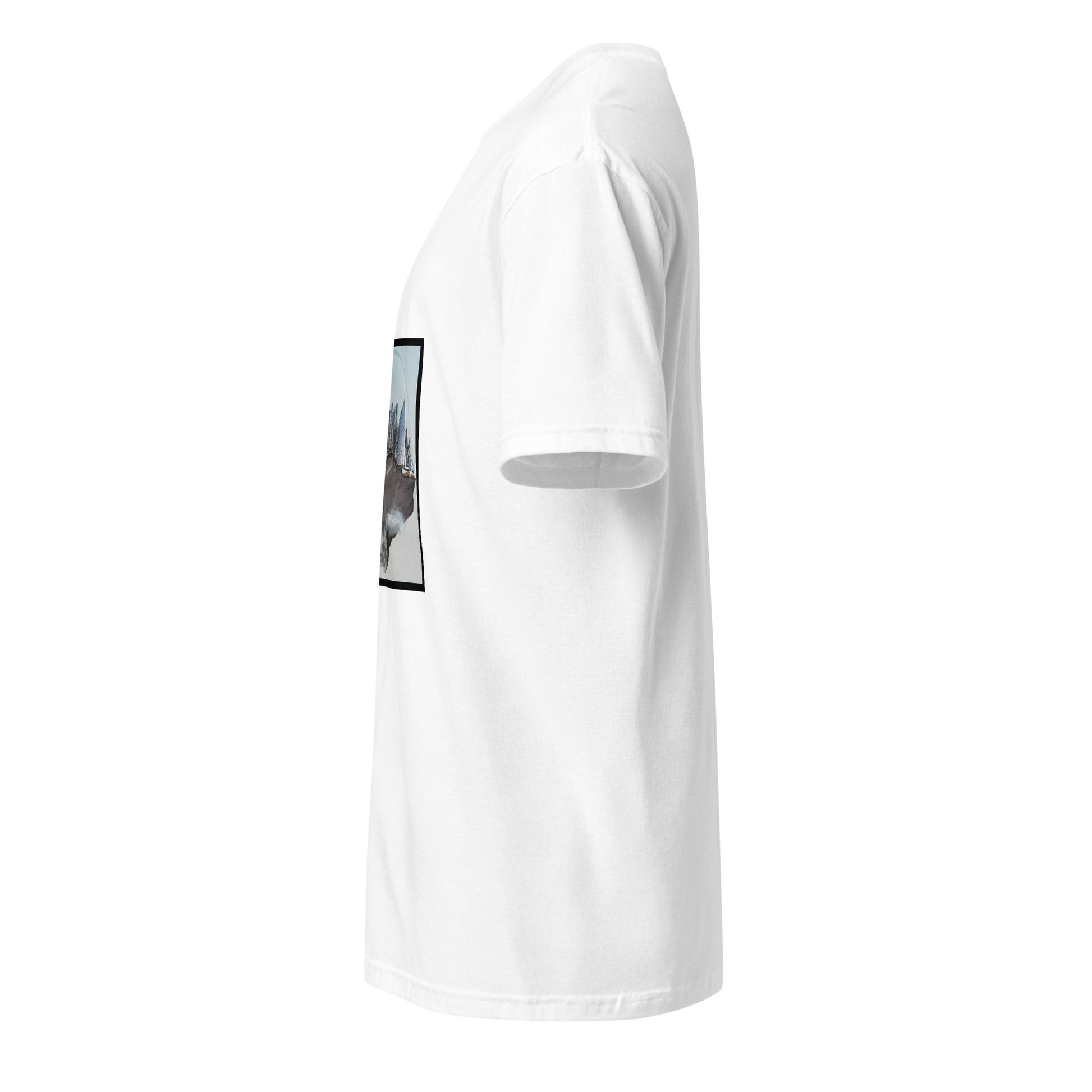 Utopia - City In The Clouds - Short-Sleeve Unisex T-Shirt - Graphic Tee - White - Left side