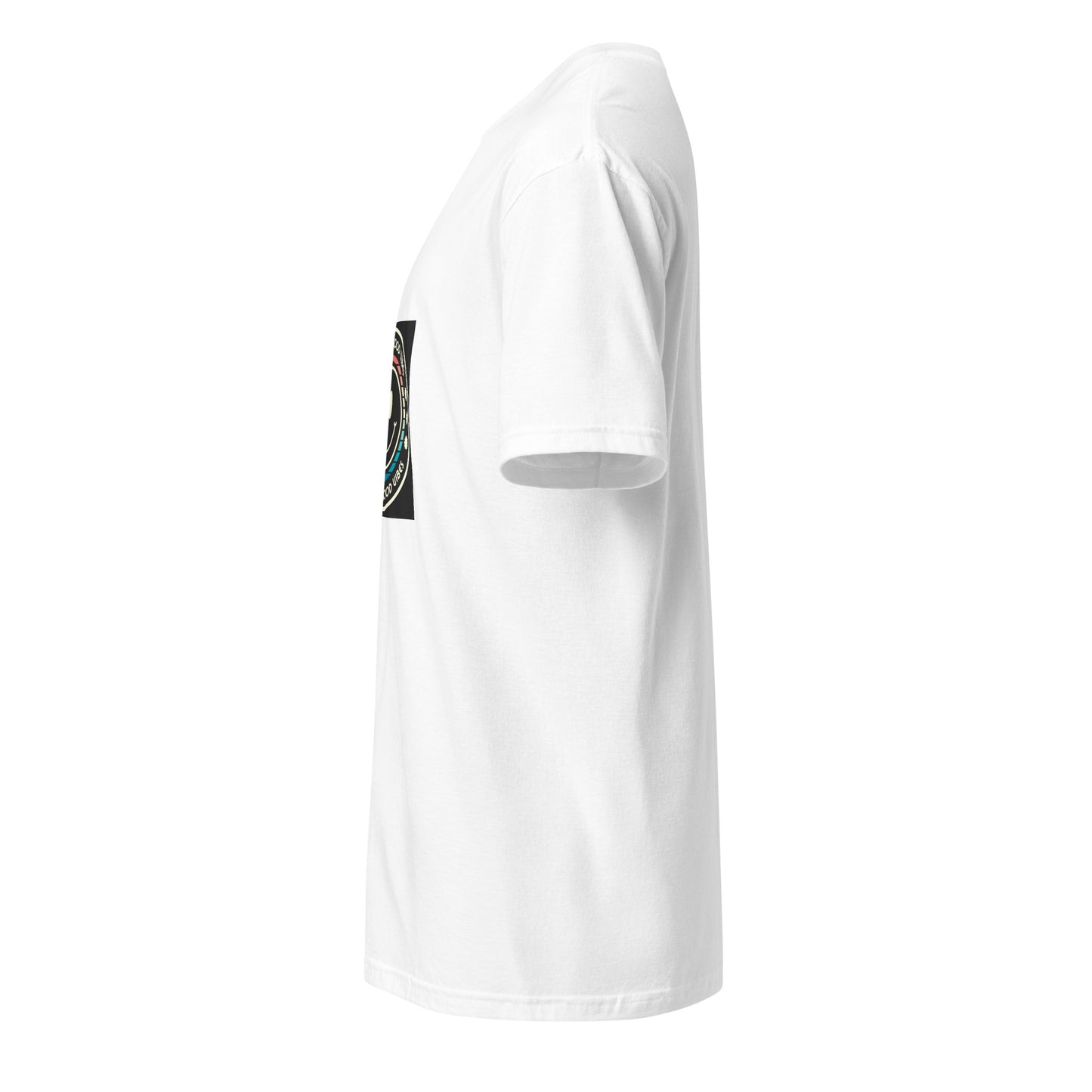 Good Vibes - Smiley Festival Energy - Short-Sleeve Unisex T-Shirt - Graphic Tee - White - Left side