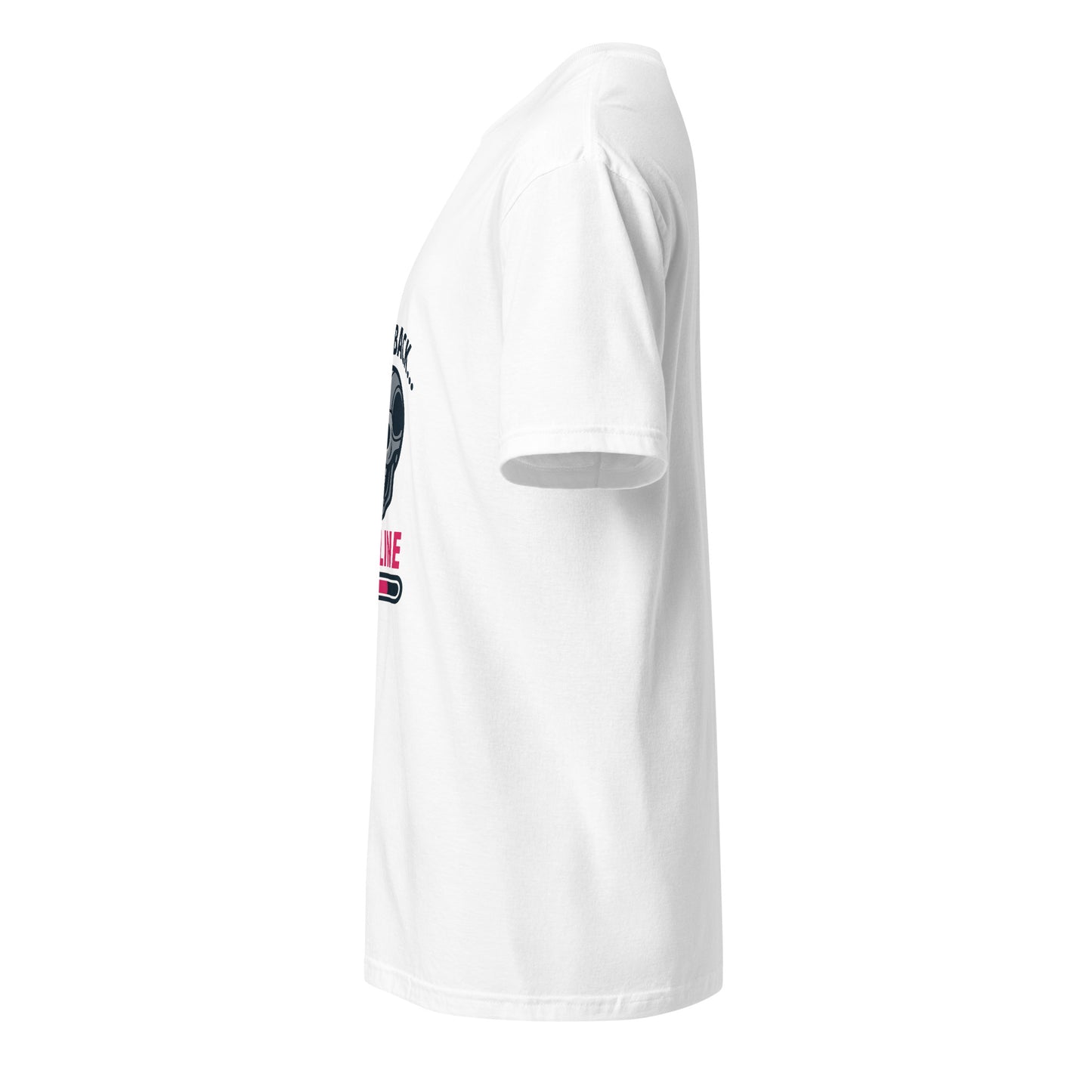 I'll Be Back - Online - Sci-Fi Parody - Short-Sleeve Unisex T-Shirt - Graphic Tee - White - Left side