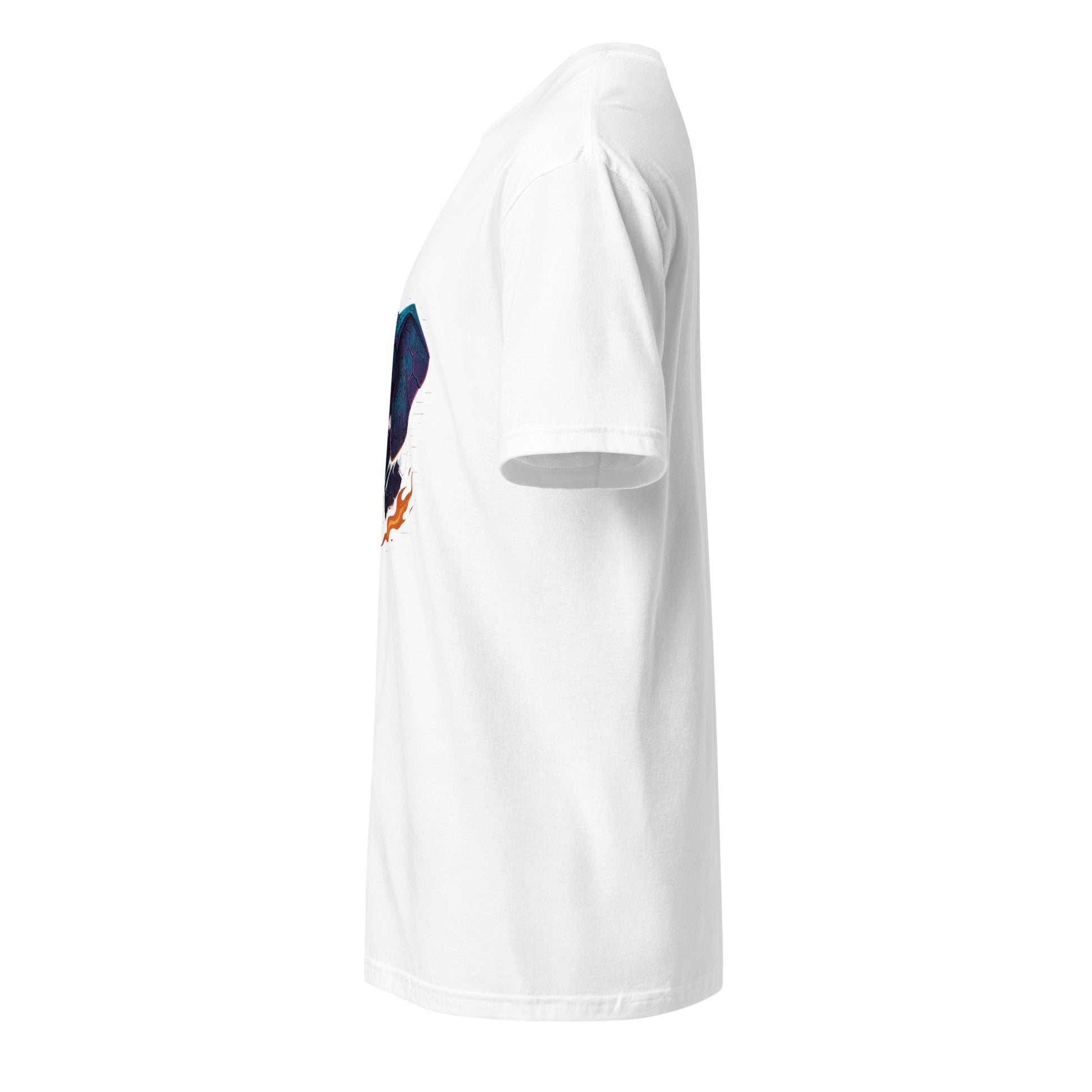 Cyber Elephant – Futuristic Tech Jungle - Short-Sleeve Unisex T-Shirt - Graphic Tee - White - Left side
